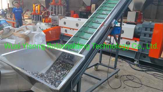 Geri Dönüşümlü PP PE Plastik Geri Dönüşüm Peletleme Makinesi Polietilen Peletleyici