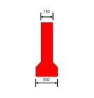 Döner Roto Kalıplı Ürünler Yol Bariyeri 1350x750mm 3 Delik